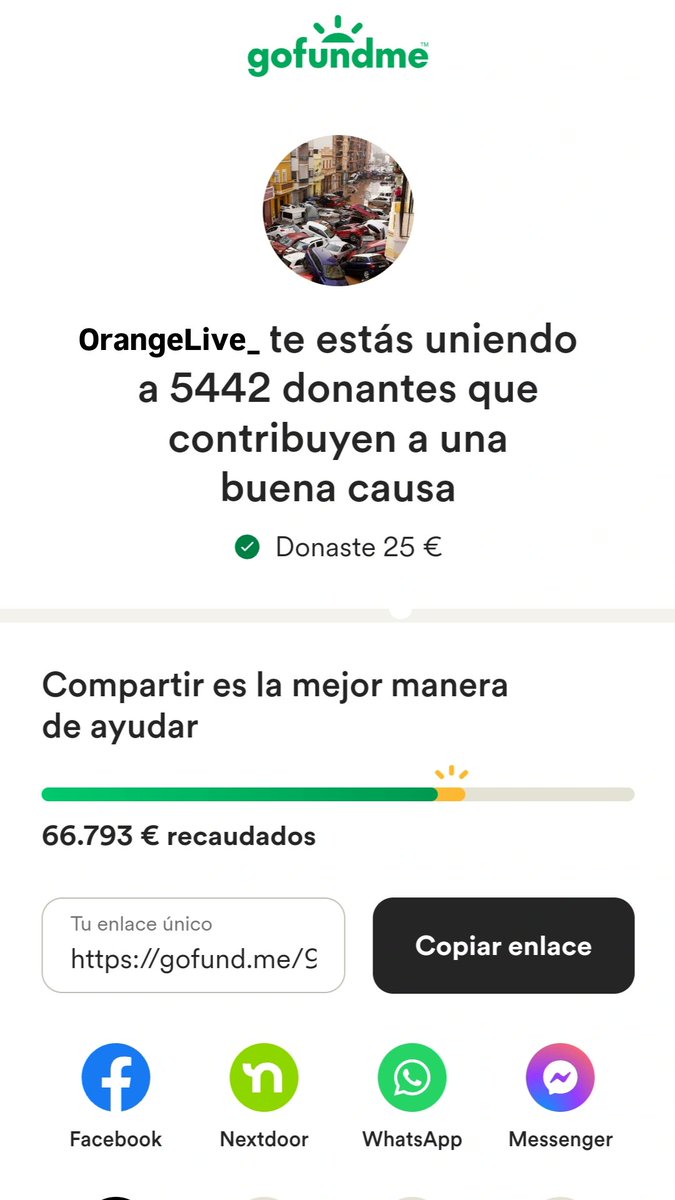 OrangeLive7's tweet photo. Hola a todos,

Como ya sabéis soy de Barcelona, pero eso no me impide dejar mi granito de arena a las personas que se han quedado sin nada en Valencia por Dana.

Poco a poco se está recaudando con lo que se pueda y desde aquí mucho animo además de fuerza a los valencianos! 🫶🏻🍊 https://t.co/OBgi3CqAWD