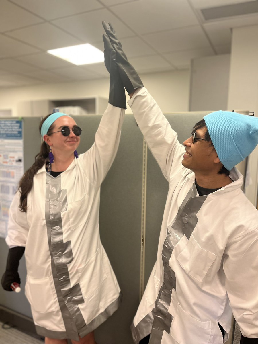 Happy Halloween from our peds pulmonary family! Drs Clarion and Sosa honoring the Emperors New Groove at our Division party