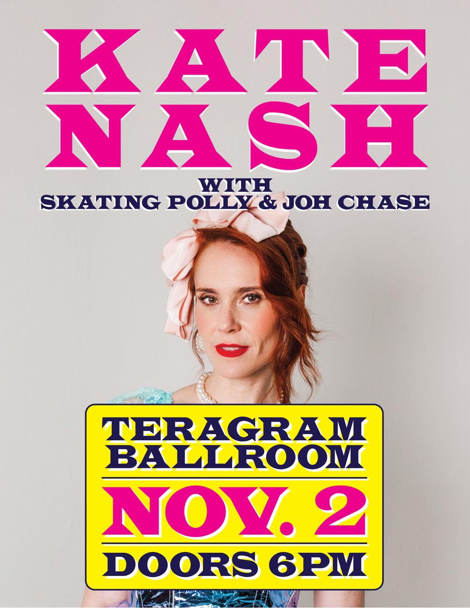 killrockstars's tweet image. Los Angeles! 🌴 #KateNash brings her captivating live show to @TeragramLA on Saturday, Nov. 2nd, joined by @SkatingPolly and #JohChase. Don’t miss a second of this stellar lineup!

Grab your tickets now🎟️: ticketmaster.com/kate-nash-los-…