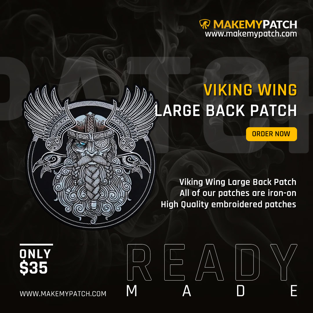 makemypatchnow's tweet image. The Viking Wing Large Back Patch is a bold, powerful statement piece inspired by Norse mythology, perfect for those who want to showcase strength and heritage. 

Order now:

makemypatch.com/product/viking…

#VikingPatch #NorseHeritage #BackPatch #VikingWingPatch #MakeMyPatch