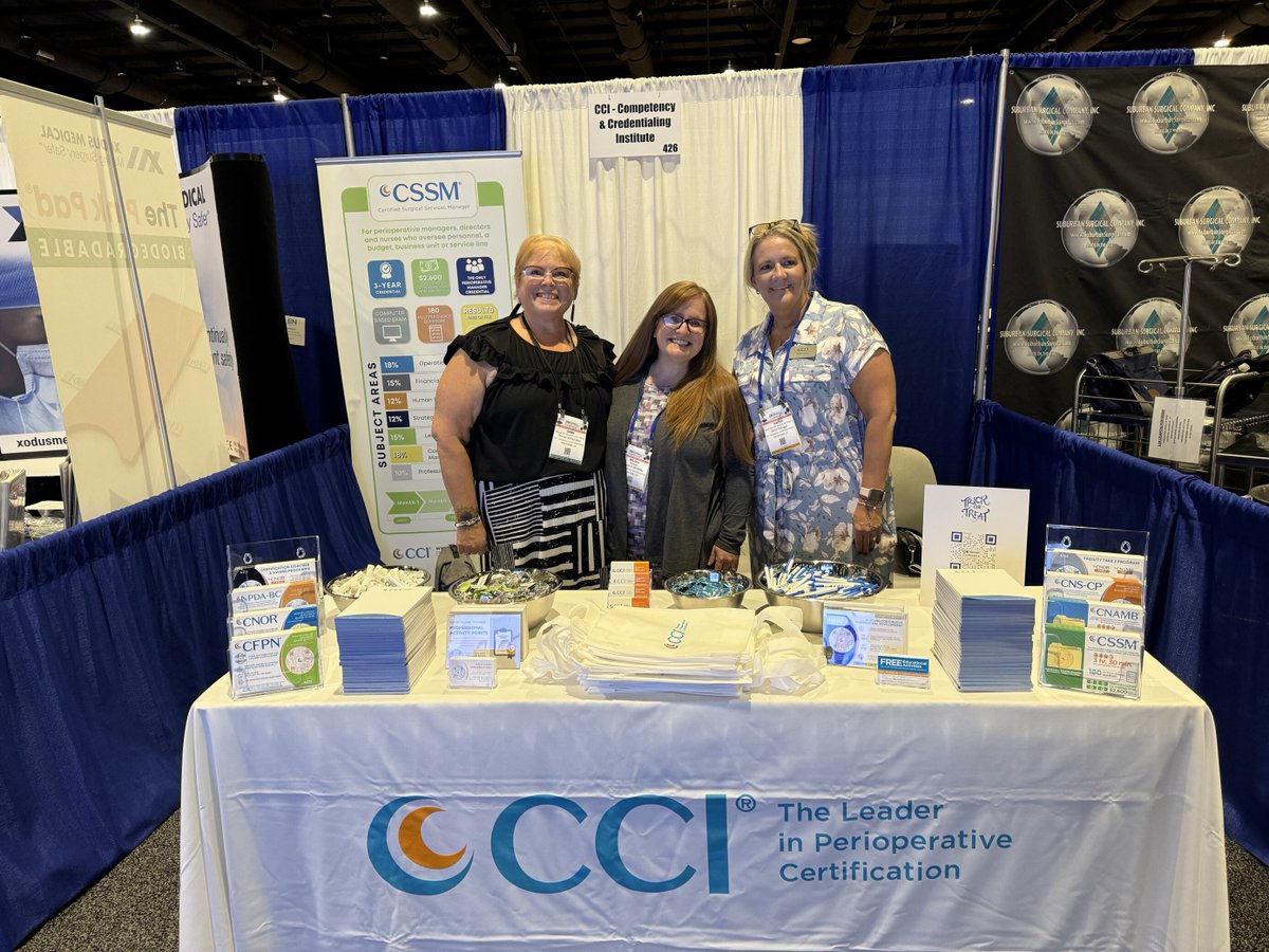 cci_nurses's tweet image. CCI had so much fun at the 2024 @OR_Manager Conference! Thank you to everyone who stopped by and said hi, we loved sharing our certification &amp;amp; professional development programs with you! #ORManager #CCI #certifiednurses #periopleaders