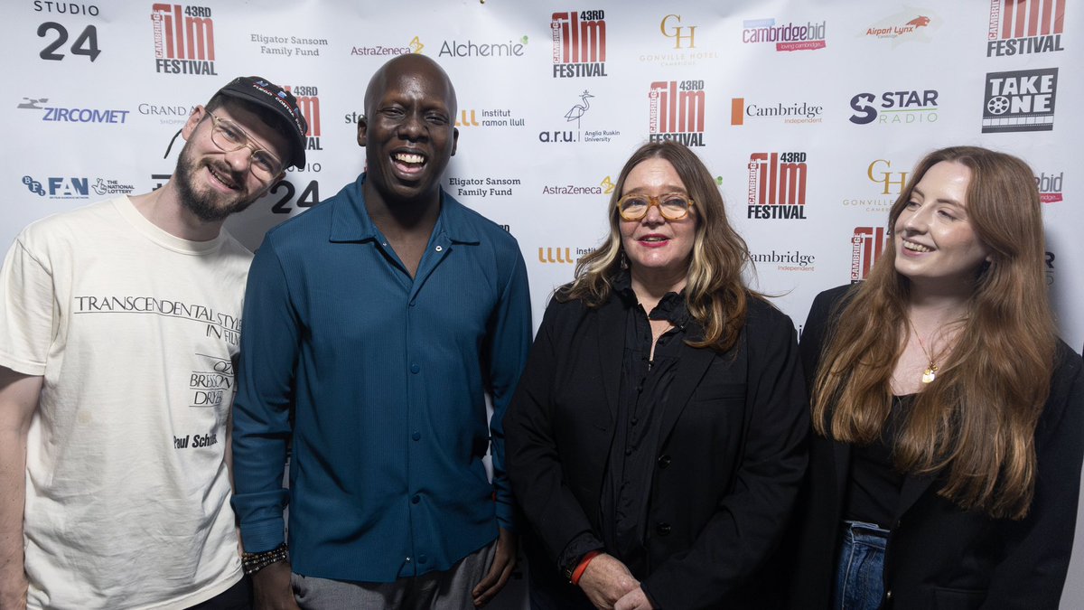 AmonWarmann's tweet photo. Honoured as ever to have played a small part in putting @camfilmfest together this year! Salute to the incredible @SavinaPetkova for putting together a great programme, and the amazing #CFF team for their tireless work. Until next year… ✌🏿 #CFF43 https://t.co/CCaSIGuMVk