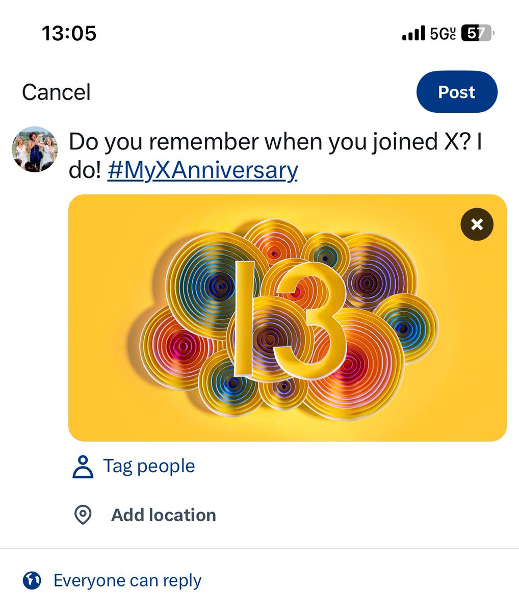 yo I did not join “x” 13 years ago. I joined Twitter 13 years ago