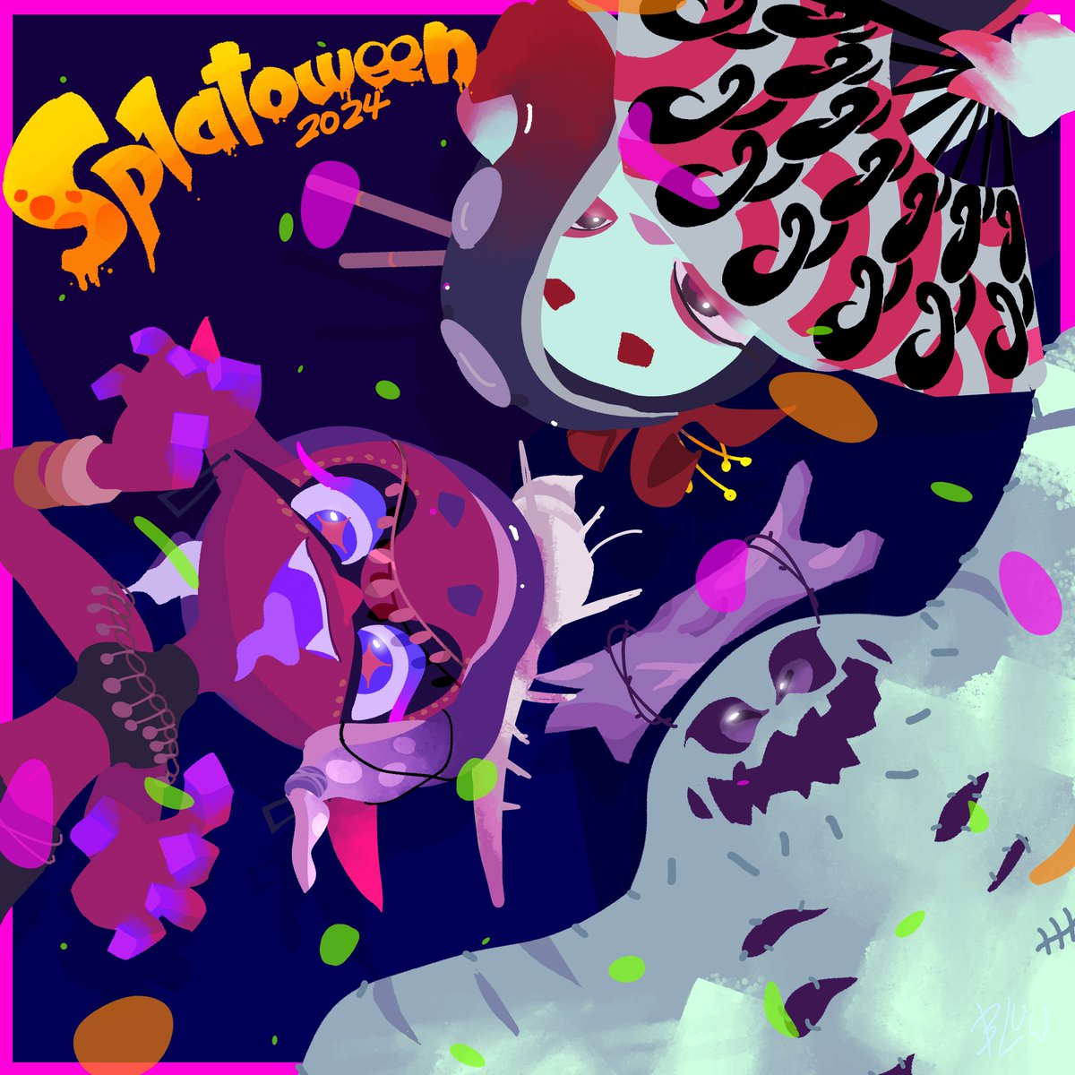 bluwuwbear's tweet photo. Splatoween 2024! 🎃
#Splatoon https://t.co/MaikSF4w7a