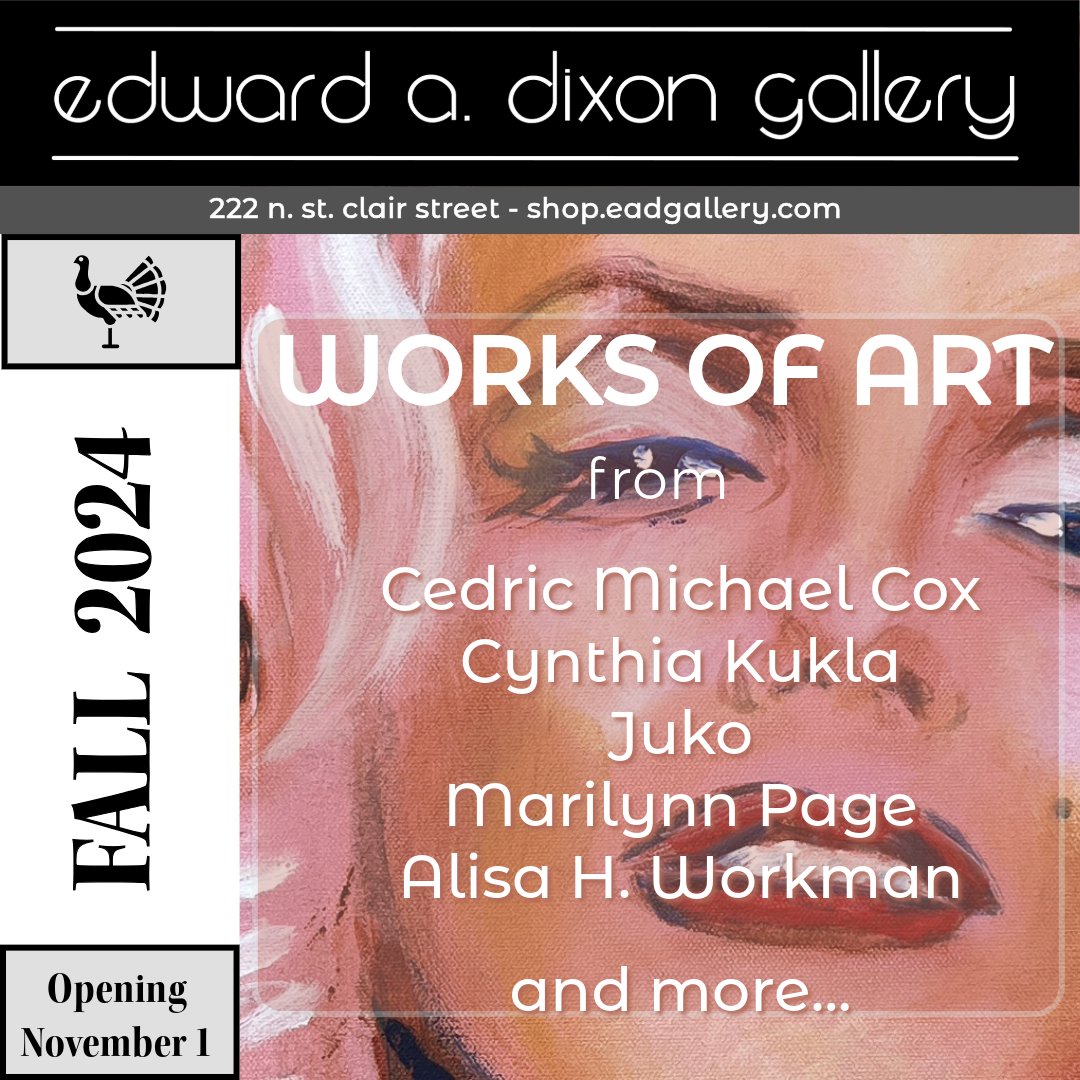 eadgallery's tweet image. Join us for our Opening Reception on First Friday, November 1st from 6pm-8pm.

#eadgallery #dayton #art #cincinnati #artgallery