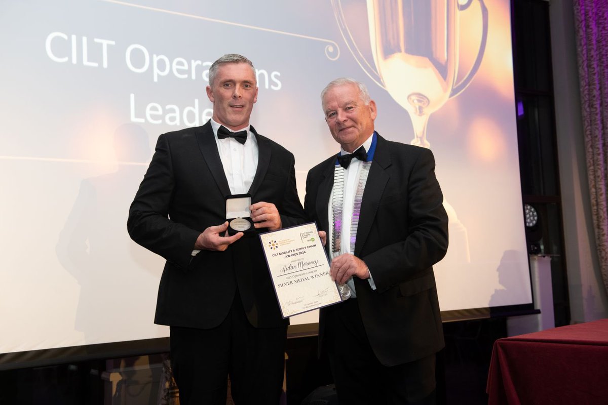 Congratulations to our European Network Director, Aidan Moroney, for winning the Silver medal in the "Operations Leader" category at the <a href="/CILTIRL/">CILT Ireland</a> awards last week. Aidan has overseen impressive growth in our European imports department creating unique services for our customers