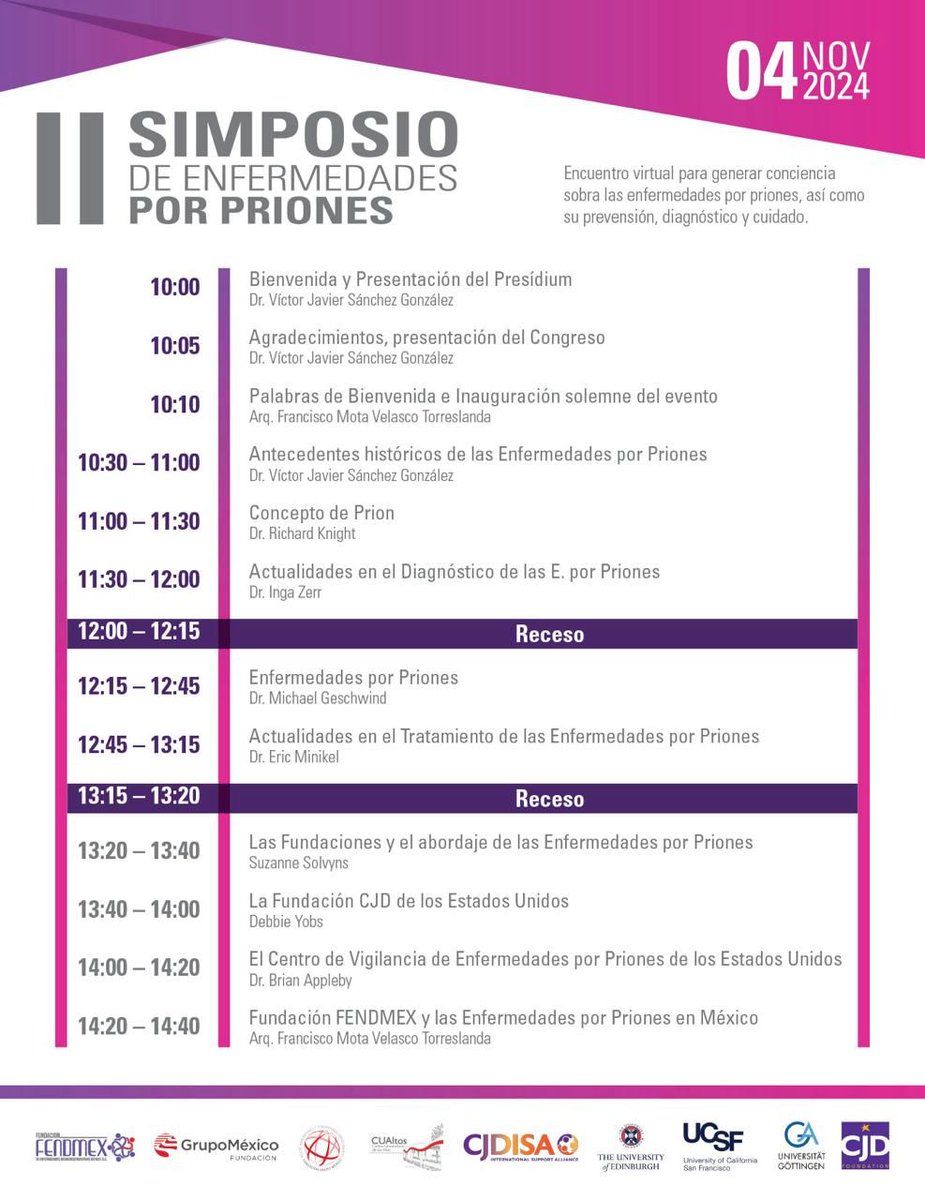fendmex's tweet photo. ¡Únete al 2º Simposio de Enfermedades por Priones! Aprende de expertos, comparte experiencias y avanza en la investigación. 📅 4NOV 🕒 10:00AM 🌐 https://t.co/sh03HauDG8 #FENDMEX #Investigación #Priones https://t.co/UR9oDVjryV