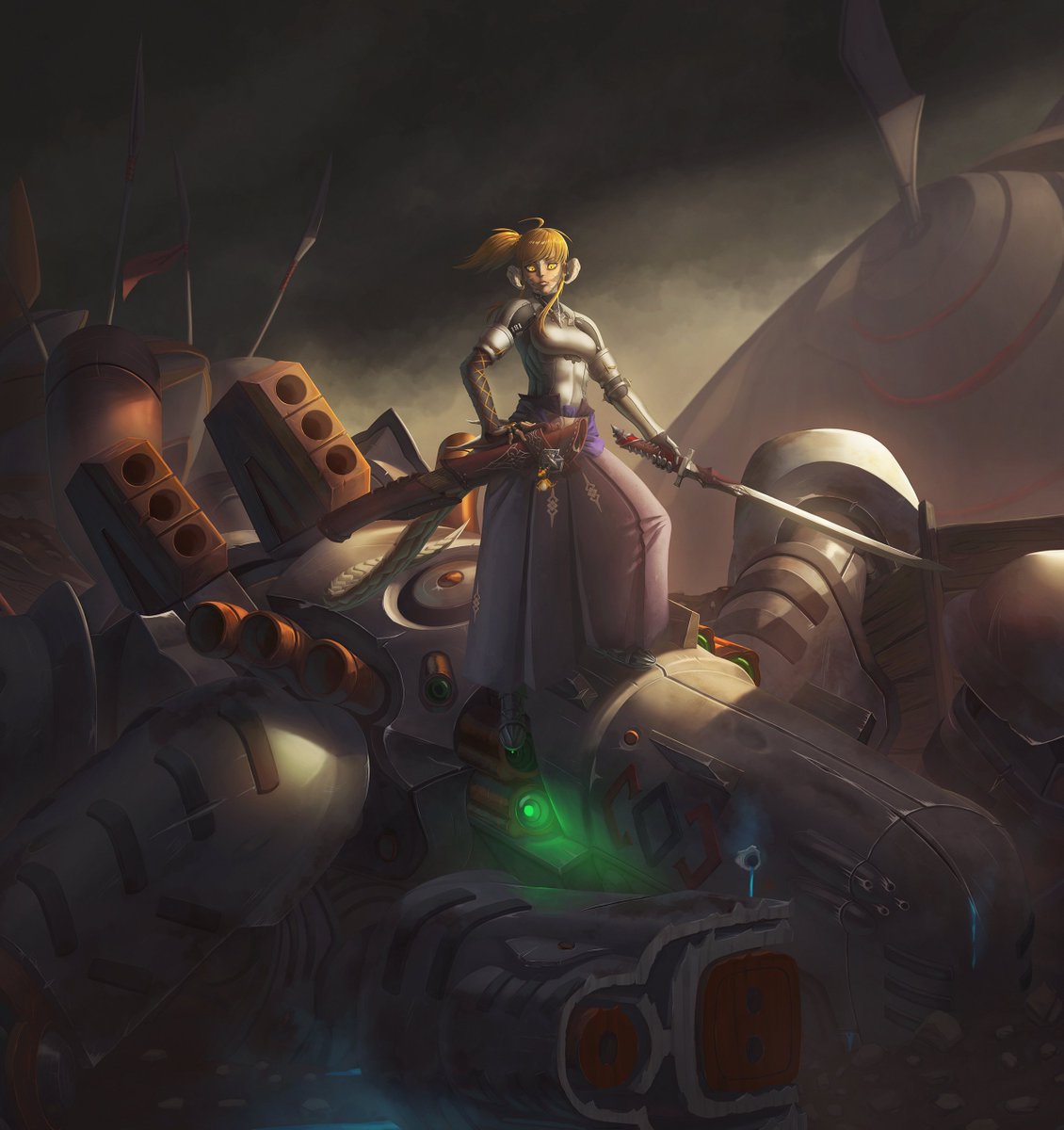 Fighting the darkness of Ghimlyt...

Absolutely breathtaking artwork from my long time friend <a href="/Xanerian/">Keilink</a>!
He finally agreed to draw Sekka. 🥹
All those little details are gorgeous. (Find my favorite Pokémon 😁)

Thank you so much for your work! 🙏
#FF14 #FFXIV #AuRa #Artwork