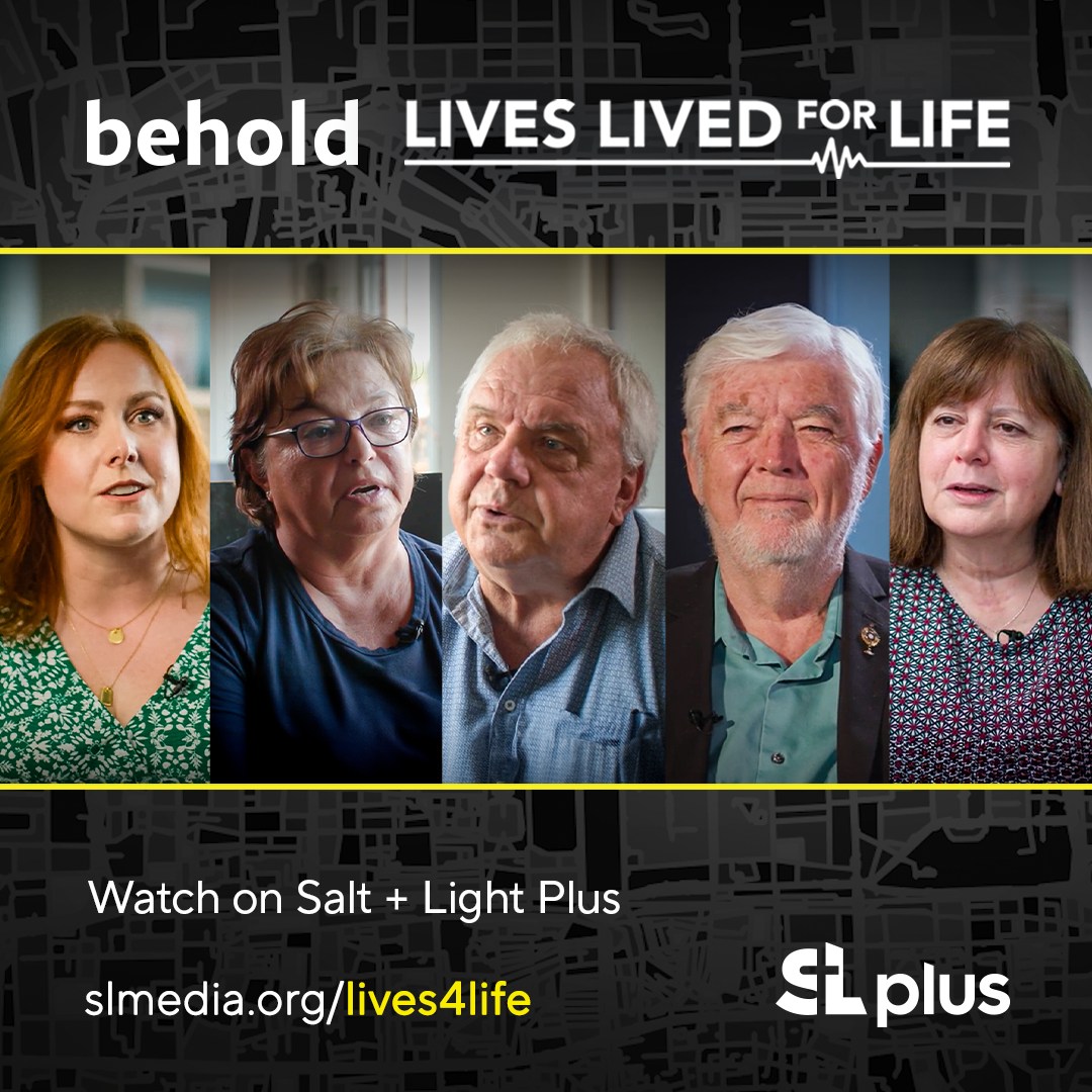 saltandlighttv's tweet photo. Watch Behold: Lives Lived for Life on Salt + Light Plus!
👉https://t.co/6ArZewOouD
#SLMedia #SLPlus #prolife #lives4life @righttolifeTO @CampaignLife https://t.co/NvkwUX6pQb