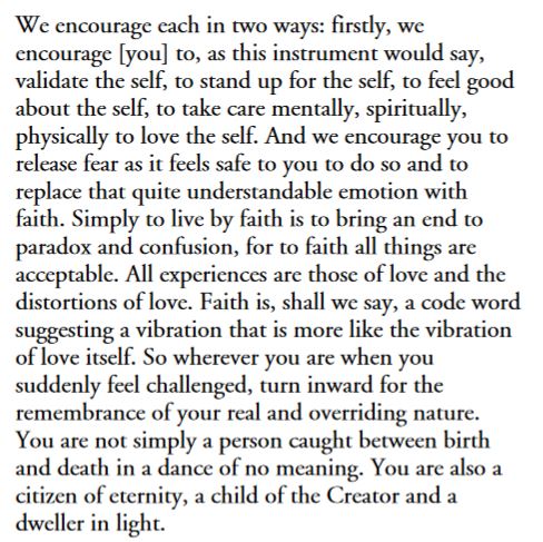"Simply to live by faith is to bring an end to paradox and confusion, for to faith all things are acceptable. All experiences are those of love and the distortions of love."

bit.ly/3r7Ajk4