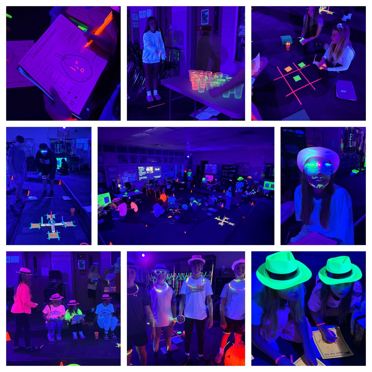 KellyCCaudill's tweet photo. Glow day was a huge hit in the choir room today!! 🎶 https://t.co/JizwPXGwHE