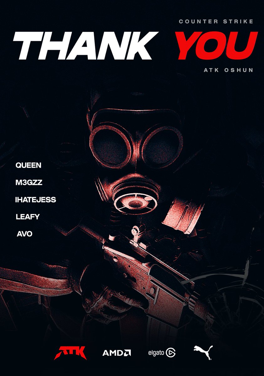 Today, we say goodbye to our incredible CS2 female team. Your dedication, resilience, and passion for the game have inspired us all. 

Thank you for every thrilling match, every unforgettable moment, and for being part of our journey.❤️

#ATKArena #PlaySeriously #CS2