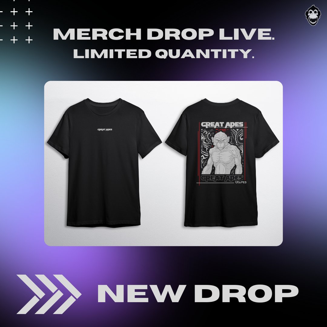 Merchandise is LIVE! 🔥

To order, go to: 
merch.grapes.gg

Holders only.