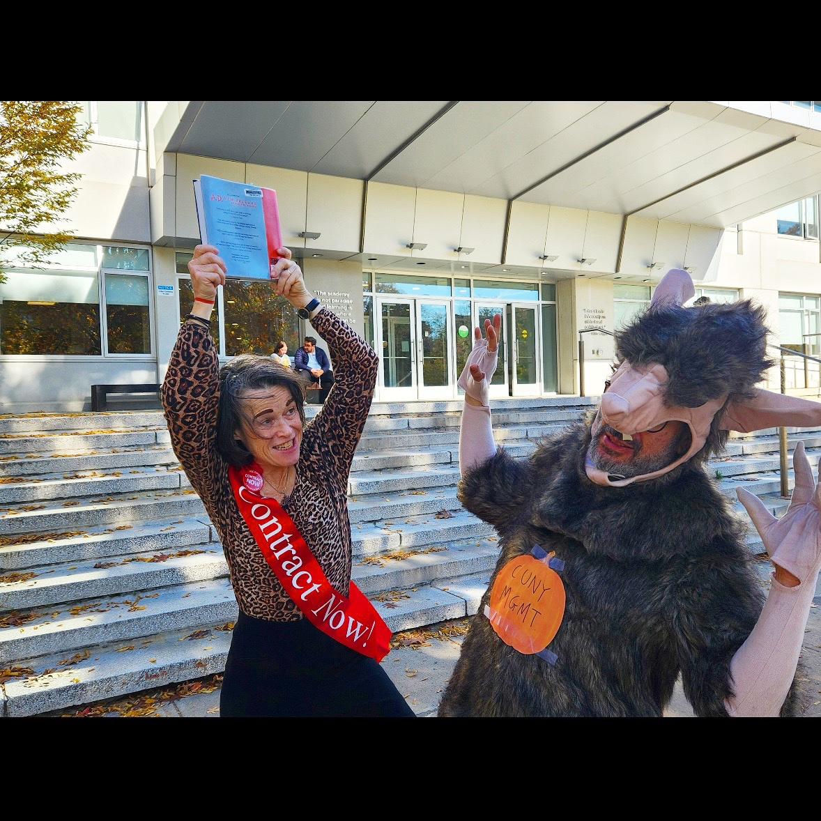 psc_qc's tweet image. #HappyHalloween #AgainstAusterity  #ContractNow #FundCUNY #APeoplesCUNY