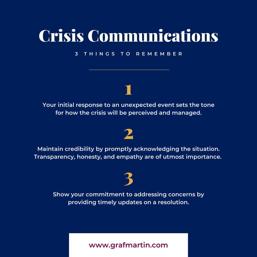 Don't let a crisis haunt your brand! 🎃 How you respond will either strengthen or undermine your organization’s reputation. A well-crafted crisis comms strategy can save you from a real fright night. #grafmartincommunications #crisiscomms #crisismanagement #brandreputation