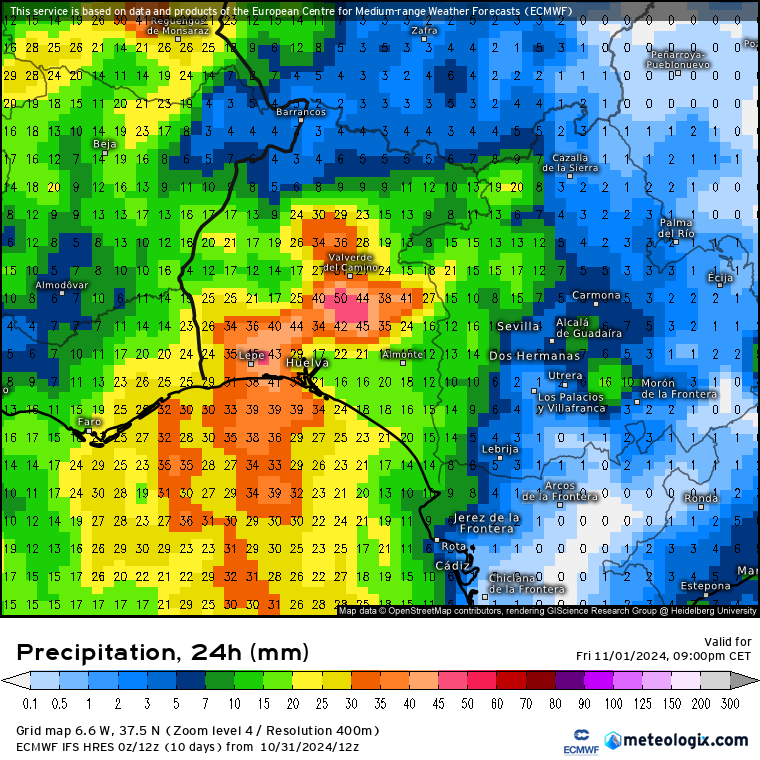 Meteohuelva's tweet photo. ¿Qué previsión tenemos para mañana en Huelva?

Pues seguimos bajo los efectos de la dana y nos irá enviando sucesivas líneas de precipitación a lo largo de la próxima madrugada y durante todo el día de mañana.

En teoría, las tormentas intensas son bastante más probables que hoy y por ello Aemet activará aviso naranja por riesgo importante de lluvias fuertes.

Precaución y toca vigilar la evolución de la situación.