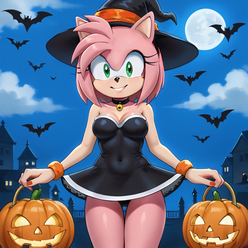 AmyRose14823's tweet photo. Happy Halloween everyone~! I hope you all have a wonderful time~! 🎃👻🧡🖤 https://t.co/WU4YdzhDk8