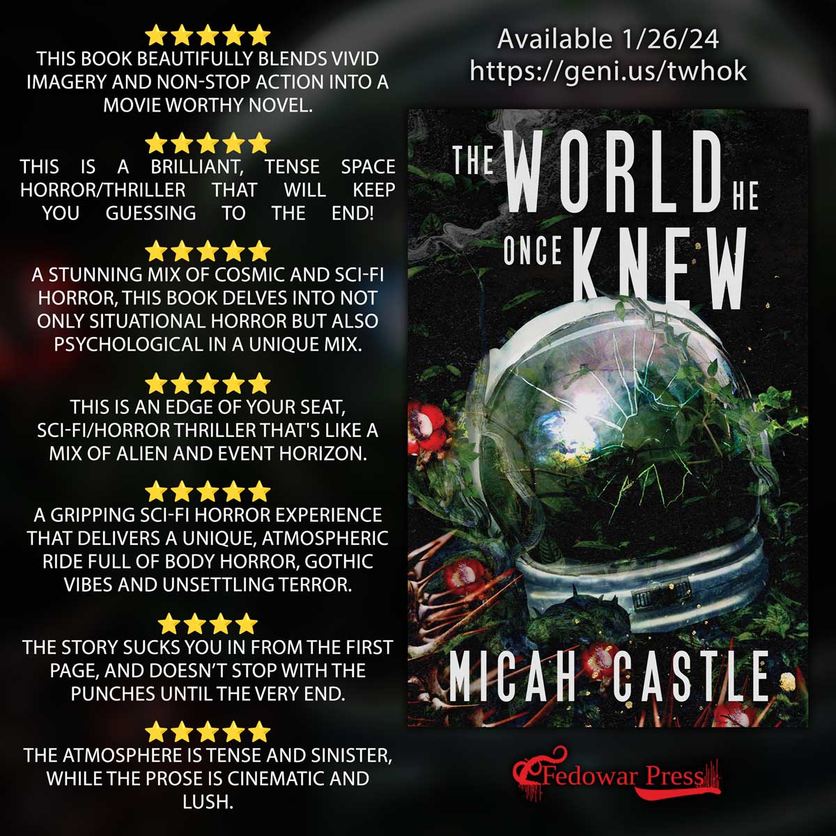 fedowar's tweet photo. Take an eerie trip to space this spooky season with @Micah_Castle's book The World He Once Knew https://t.co/9XcGYKFdcm