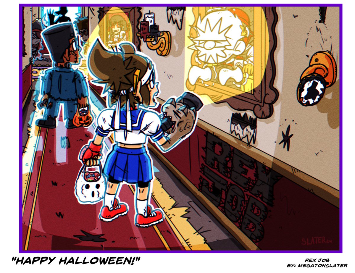 MegatonSlater's tweet image. Happy Halloween!
New Chapter of Rex Job next month!
#RexJob