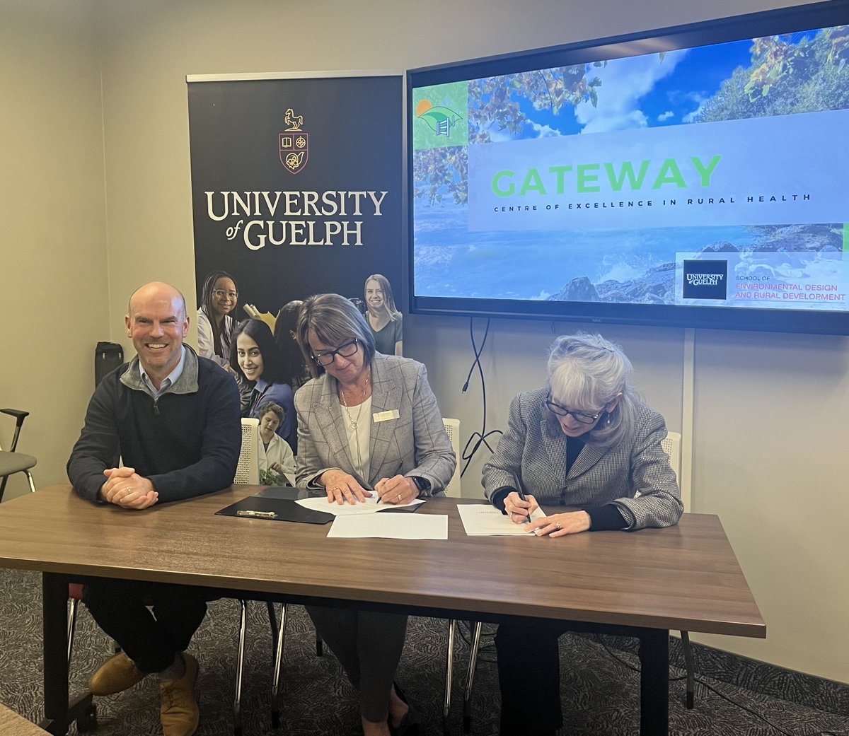 A fantastic day yesterday renewing our partnership with the University of Guelph’s School of Environmental Design and Rural Development!