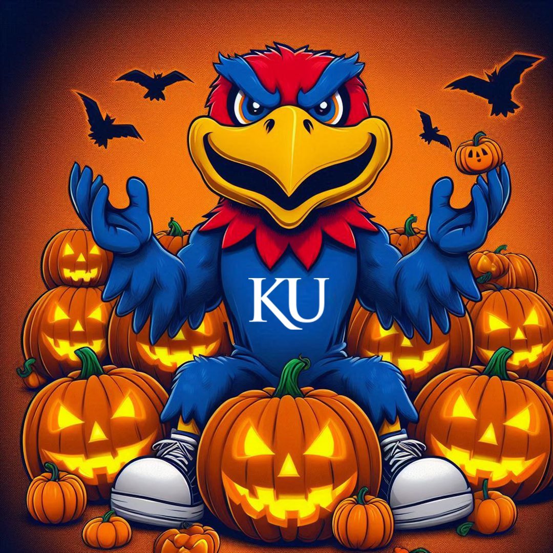 Happy Halloween, Jayhawk Nation! 🎃🔴🔵