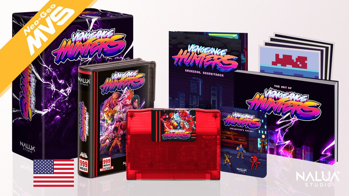Nalua Studio | Vengeance Hunters OUT NOW!! (@naluastudio) on Twitter photo Vengeance Hunters sold out at the Nalau Store, but you can still get a copy from <a href="/StoneAgeGamer/">Stone Age Gamer</a>!!
VH Limited MVS : stoneagegamer.com/vengeance-hunt…
VH Regular MVS : stoneagegamer.com/vengeance-hunt…
VH Limited AES : stoneagegamer.com/vengeance-hunt…
VH Regular AES : stoneagegamer.com/vengeance-hunt… Vengeance Hunters sold out at the Nalau Store, but you can still get a copy from <a href="/StoneAgeGamer/">Stone Age Gamer</a>!!
VH Limited MVS : stoneagegamer.com/vengeance-hunt…
VH Regular MVS : stoneagegamer.com/vengeance-hunt…
VH Limited AES : stoneagegamer.com/vengeance-hunt…
VH Regular AES : stoneagegamer.com/vengeance-hunt…