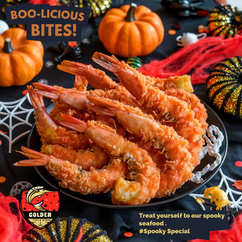 gfwtulsa's tweet image. Trick or treat yourself with our Halloween Shrimp! 🎃👻

#HalloweenEats #SpookySpecial