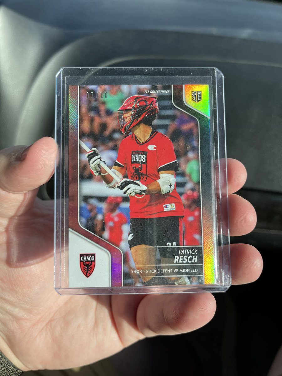 Mail day!!!
Patrick Resch 1/10 from the 2024 Premier Lacrosse League set.