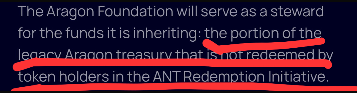 This morning <a href="/PatagonLLC/">Patagon Management</a> filed for a Temporary Restraining Order against the <a href="/AragonProject/">Aragon.eth 🦅</a> on behalf of $ANT holders in an attempt recover $30M for holders.

This has been done as Aragon plans to walk away with ~$30M on top of tens of millions Aragon already is keeping for