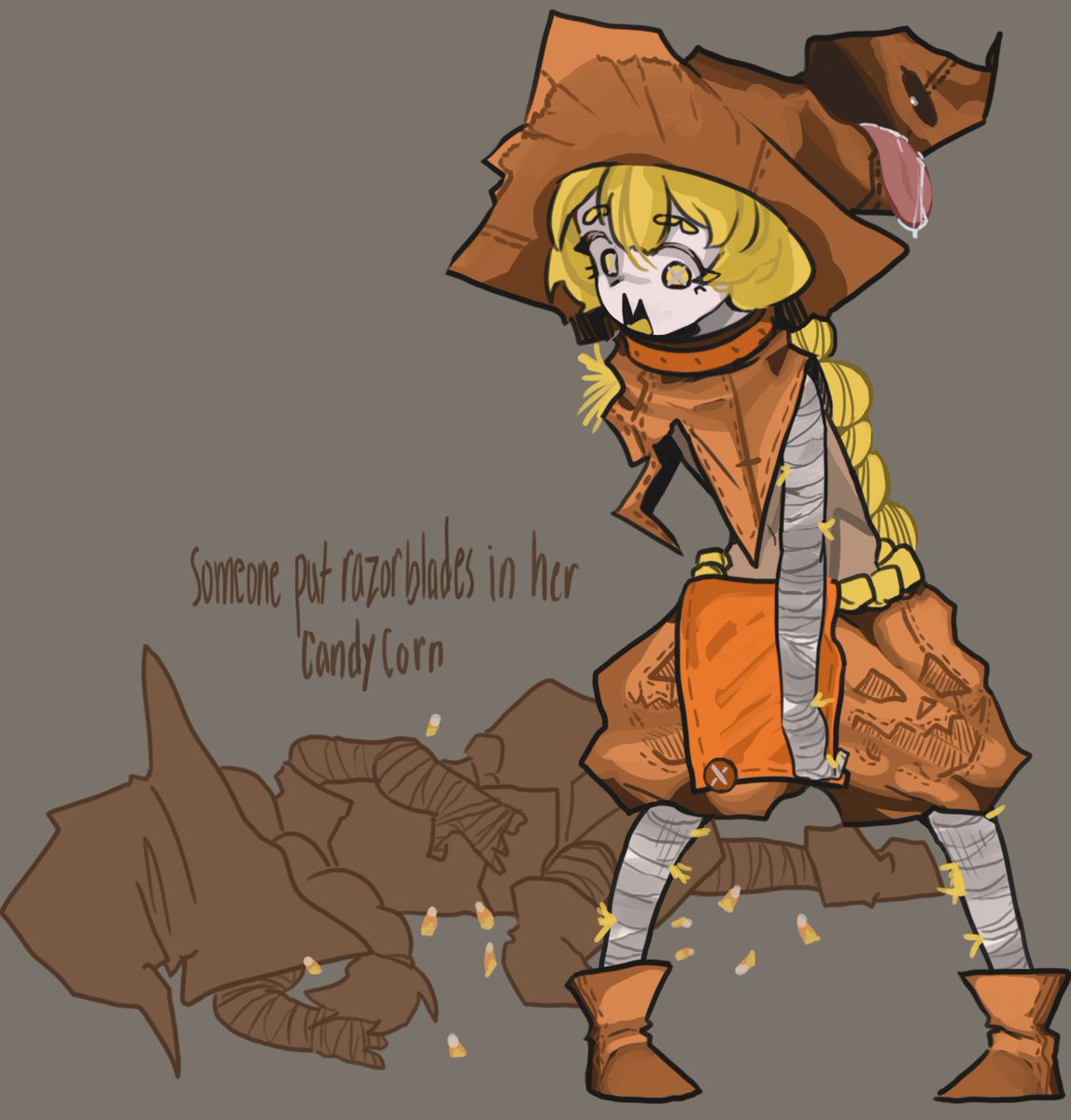 new halloween so i gotta draw spooky girl