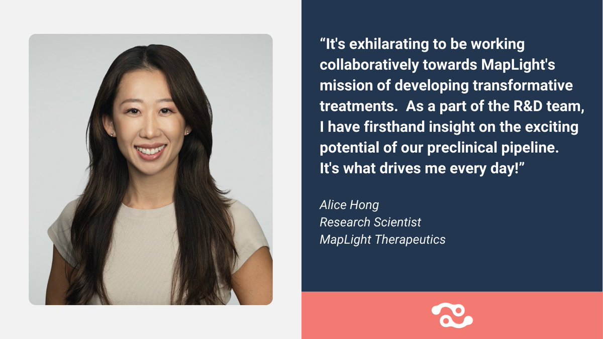 Maplightrx's tweet photo. Meet Alice Hong, one of our dedicated Research Scientists! What does she find exhilarating about coming to work each day? Read her quote to find out!

#EmployeeFeature #EmployeeAppreciation #LifeAtMapLight https://t.co/jsCNvvS87A
