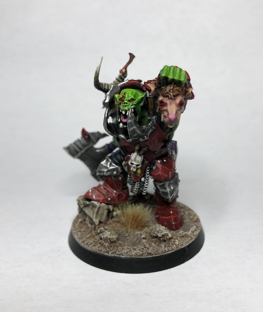 MathDanielsen's tweet photo. Did some more Brutes. Last models ready for 2D6 Carnage this weekend! #paintingwarhammer #WarhammerCommunity #Ironjawz https://t.co/Wp7Pfm9ZZA