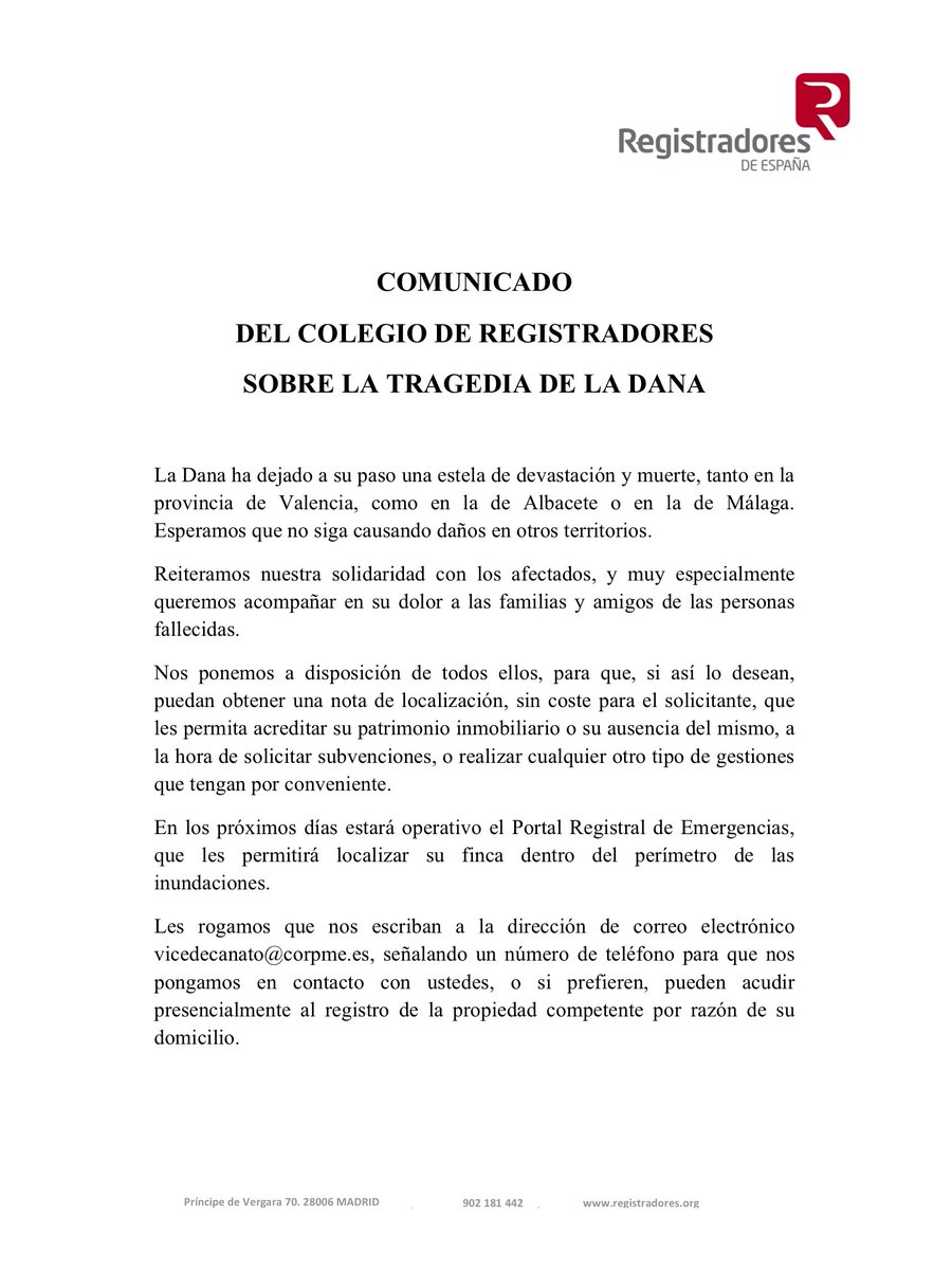 Registradores de España tweet media
