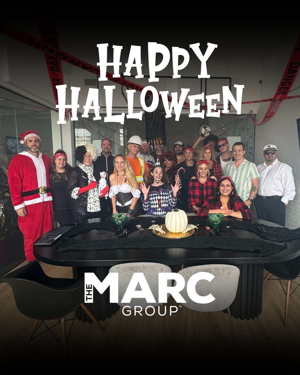 MARC_Group_Inc's tweet photo. Happy Halloween from The MARC Group!
#MARC #TheMARCGroup #HalloweenSpirit #Halloween #OfficeHalloween #HappyHalloween https://t.co/0yzfk0AKRk