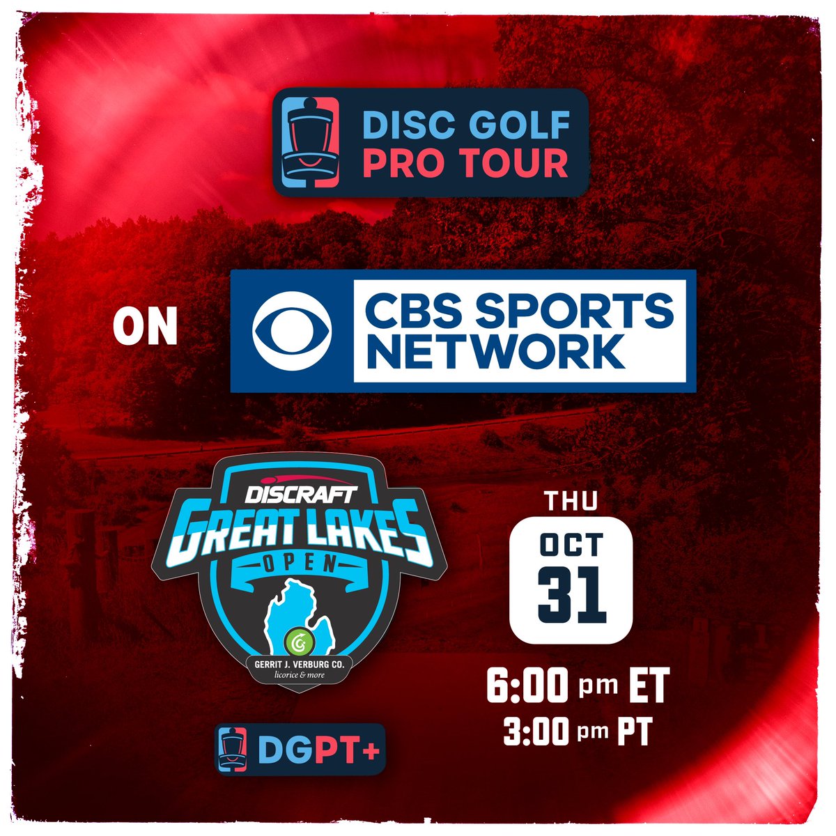 🚨IMPORTANT ANNOUNCEMENT 🚨

<a href="/CBSSports/">CBS Sports</a> will air condensed coverage of the 2024 Discraft Great Lakes Open &amp; 2024 DGPT Playoff! Tune in tonight(10/31) at 6 PM ET and you’ll be able to relive the moments of DGLO, including Holyn Handley’s championship performance and more! Don’t