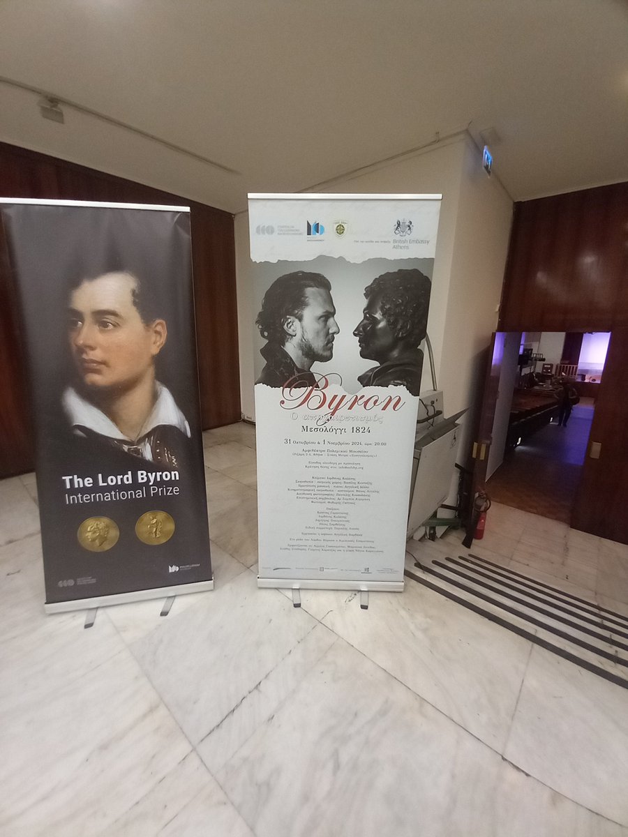 mariathena's tweet photo. Εξαιρετική θεατρική παράσταση σήμερα στο Πολεμικό Μουσείο, όπου η Εταιρεία και το Μουσειο για τον Φιλελληνισμο παρουσίασαν το έργο: Byron: o αποχαιρέτισμος στο Μεσολόγγι 1824.
#Βyron #Philhellenism #Hellenism
Mπραβο στους οργανωτές και την θεατρική ομάδα, στο πλαίσιο των εκδηλώσεων για τα 200 χρόνια από τον θάνατο του Λορδου Βύρωνα. Υπό την αιγίδα της Βρετανικής Πρεσβείας.