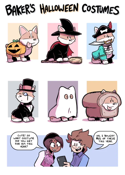 A history of Baker's Halloween costumes: 
