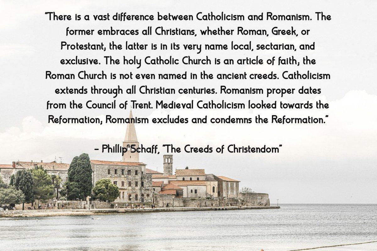 TheRhetorRick's tweet photo. People need to stop using "Catholic" to mean "Roman Catholic".

Catholic =/= Papist https://t.co/Lb4zvPiDsy