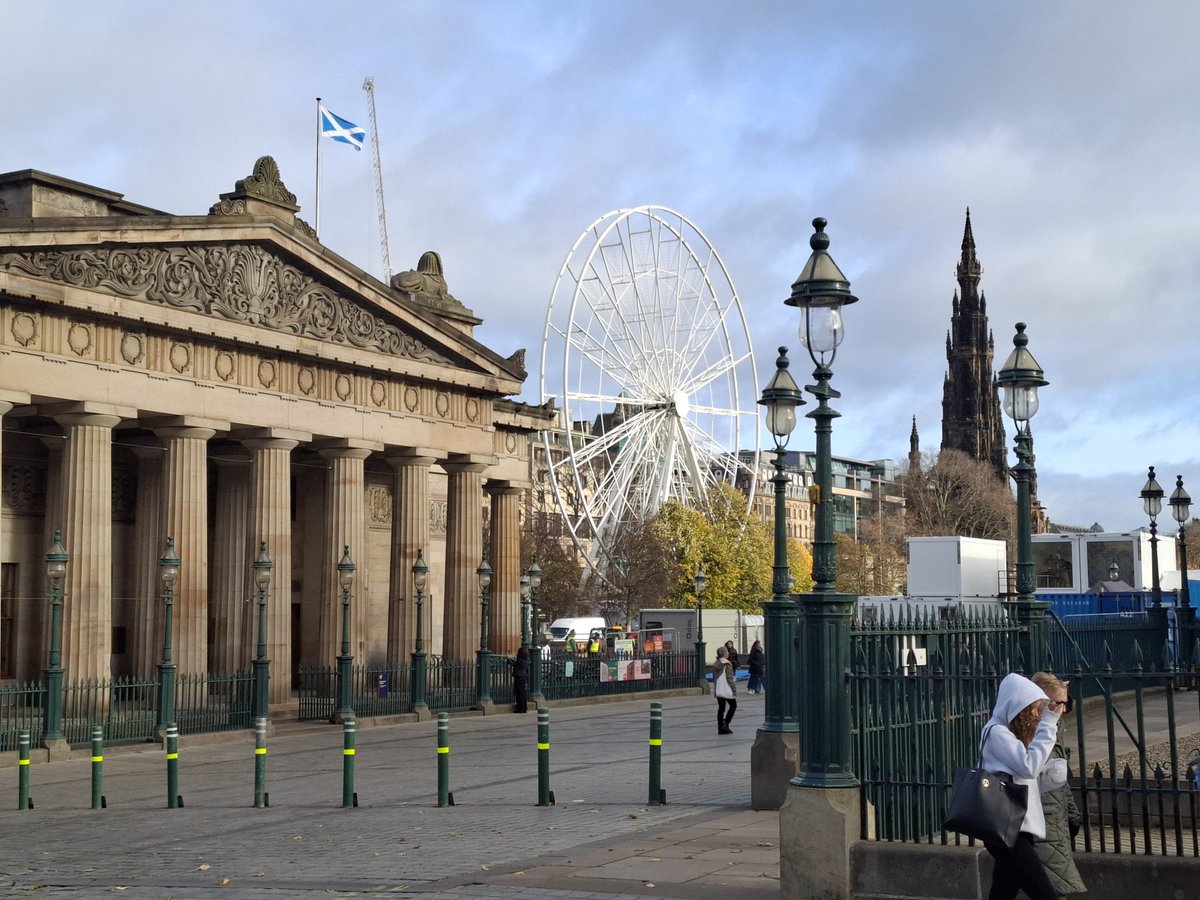 The Big Wheel is going up all ready!!
#BigWheel #PrincesStreet #Edinburgh 
#MerryChristmas &amp; a #HappyHalloween