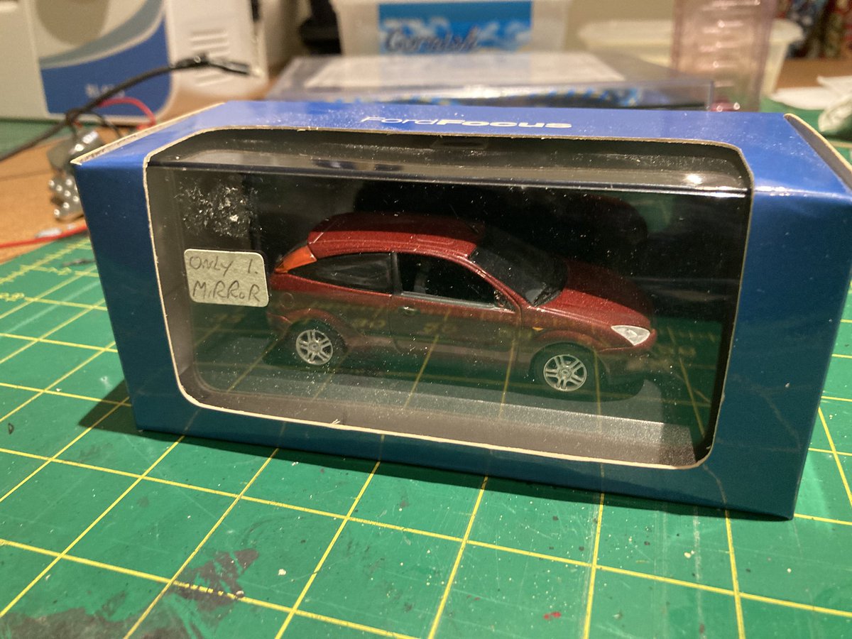 #TMRGUK have this surplus 1:43 scale ford focus I want to sell. It’s in decent condition but is missing a wing mirror so I’m asking £15 including I’m postage. DM me if your interested