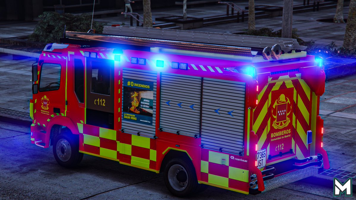 🚒 Bomba Rural pesada de los bomberos de la comunidad de Madrid 
#GTAV