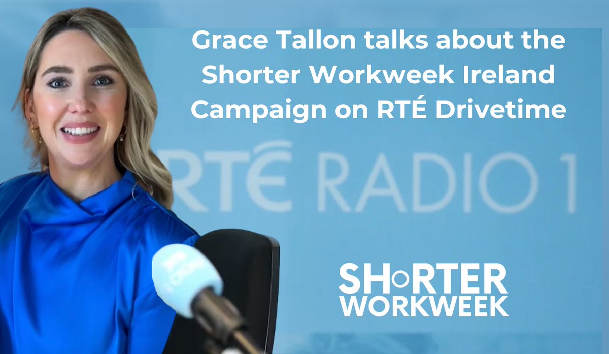 Shortr_workweek's tweet image. Listen back to @grace_tallon speaking about the Shorter Workweek Ireland Campaign. 

“A shorter workweek is not radical.

What’s radical is that we are still working with a structure that was designed when only 20% of the workforce was made up of women.”

rte.ie/radio/radio1/d…