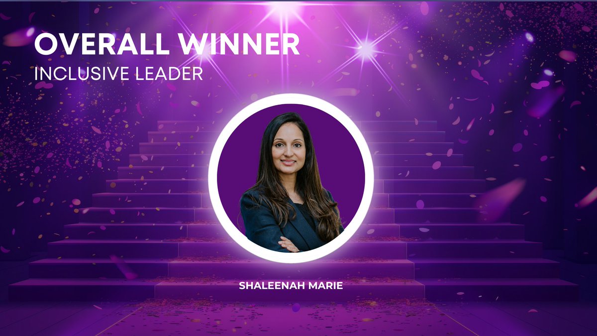 The OVERALL WINNER of the Inclusive Leader Award is Shaleenah Marie 👏

#GenderAwards