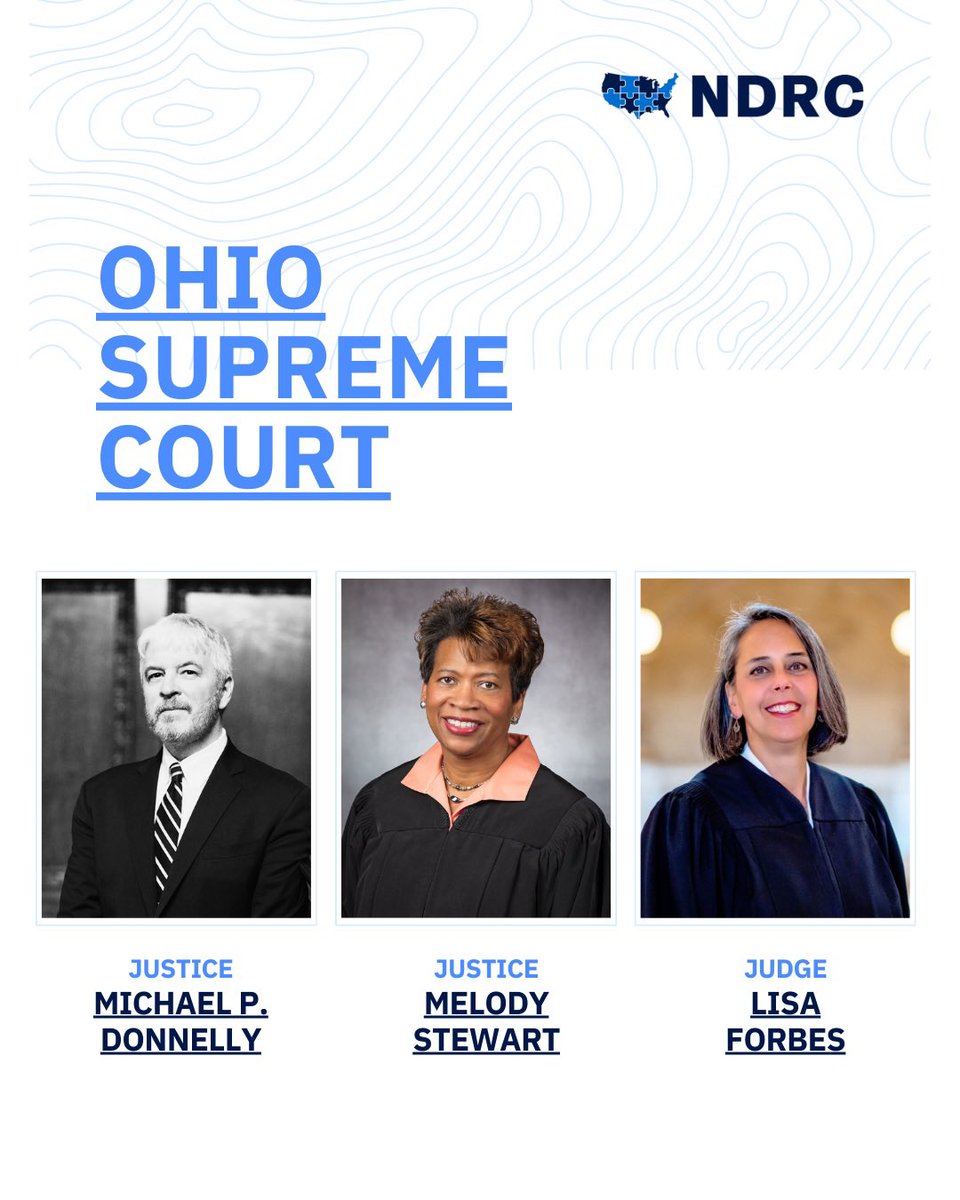 OHIO ALERT: There is a lot at stake on the Ohio ballot this year. Ohioans - you have a chance to change the trajectory of democracy in the Buckeye State by electing a fair-minded and independent state supreme court majority. Justice Donnelly, Justice Stewart, and Judge Forbes