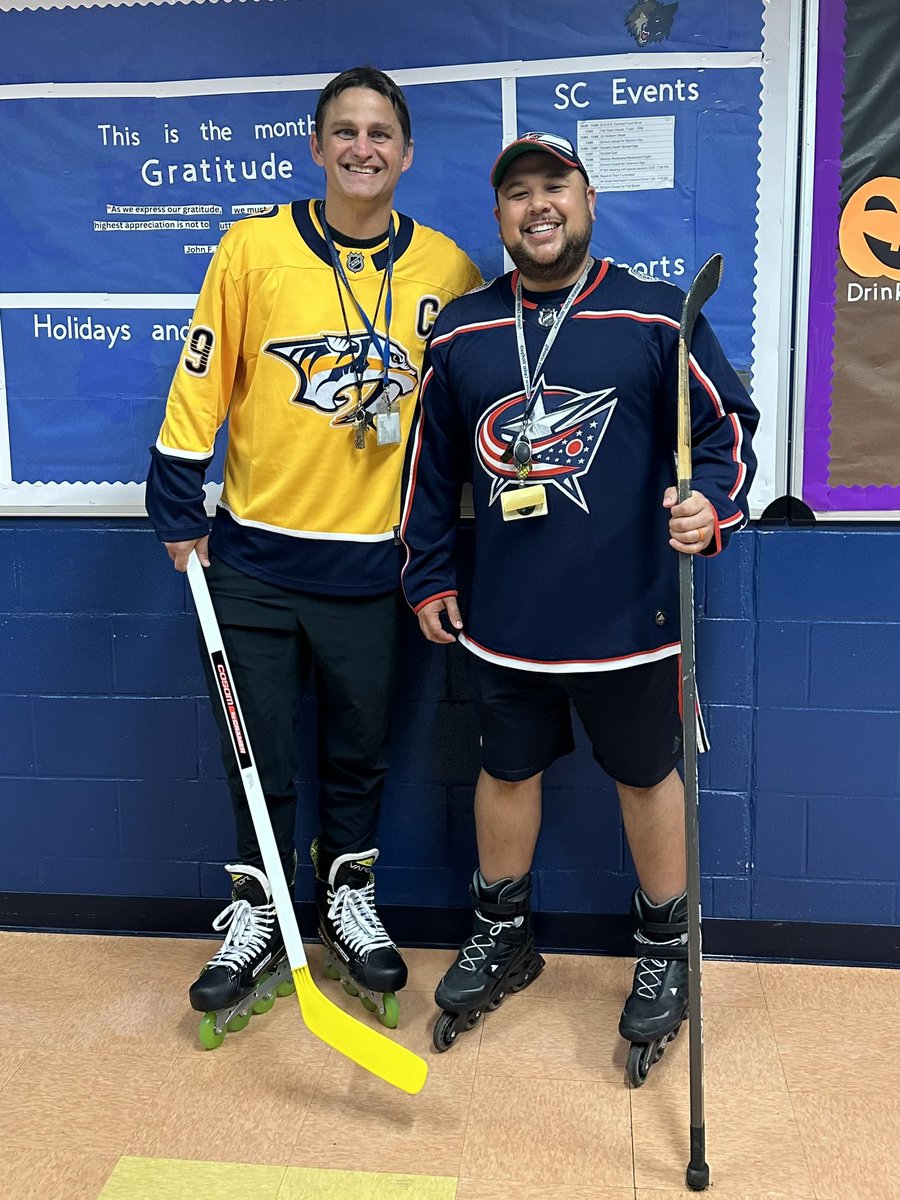 I had SO much fun skating up and down the hallways <a href="/Spencer_Center/">Spencer Center Wolfpack</a> today with Mr. G! #SpencerWolfpack #Halloween