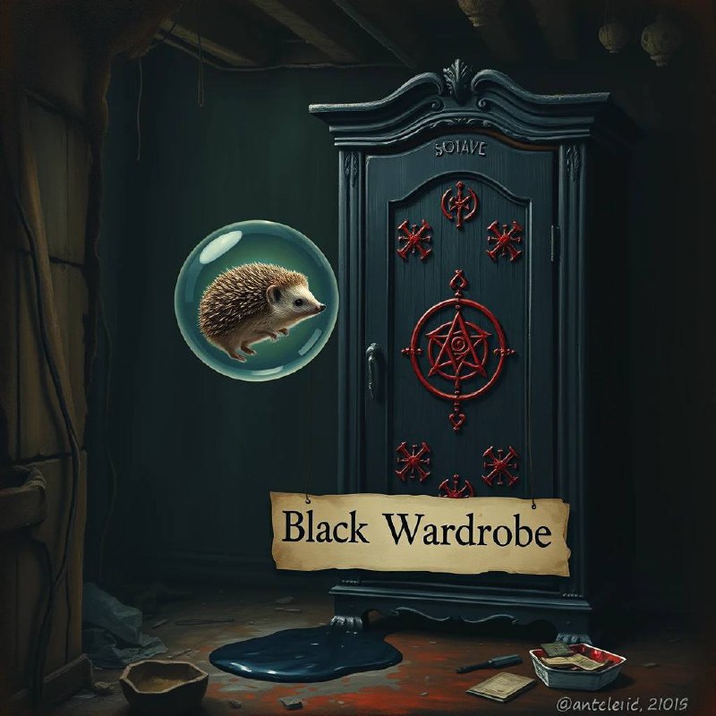 CatGilgamesh's tweet photo. Dr Deeb`s Horror Show Episode 8: Black Wardrobe. Credit to @FloridaCaver2 for the title card. https://t.co/AwQKYjmOJ5