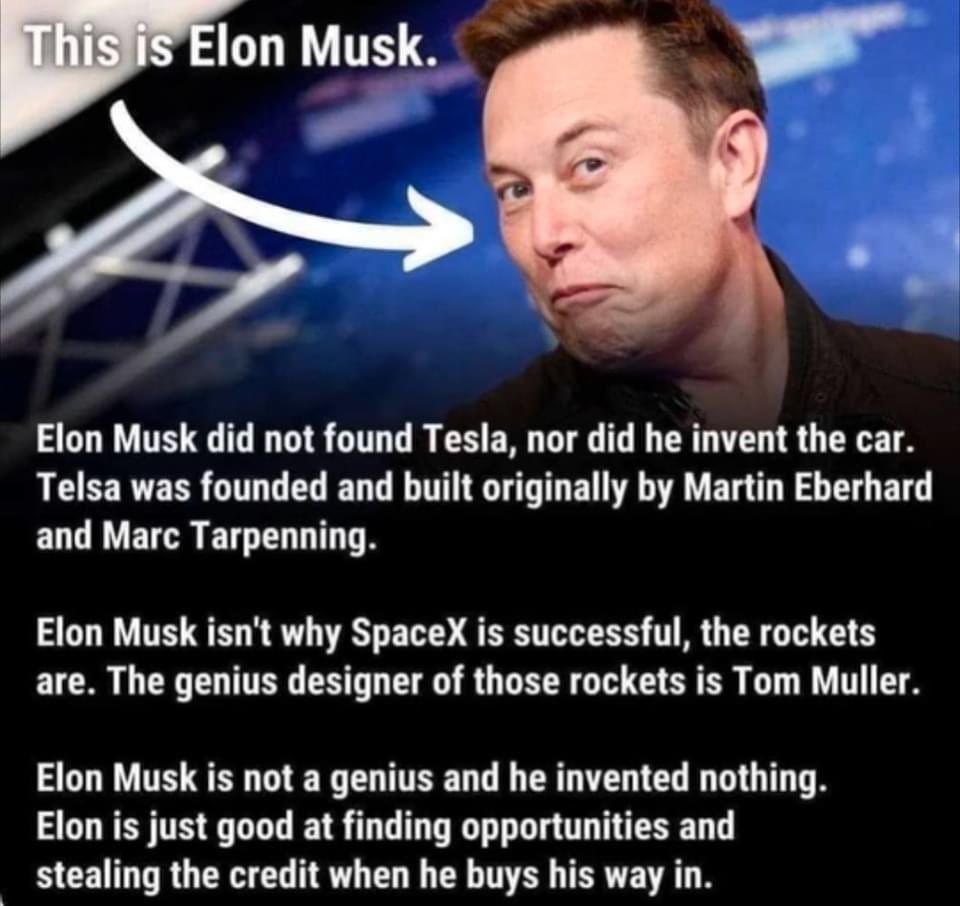 Carrick4Ross's tweet photo. @elonmusk @realDonaldTrump https://t.co/EQjQbt3gUA