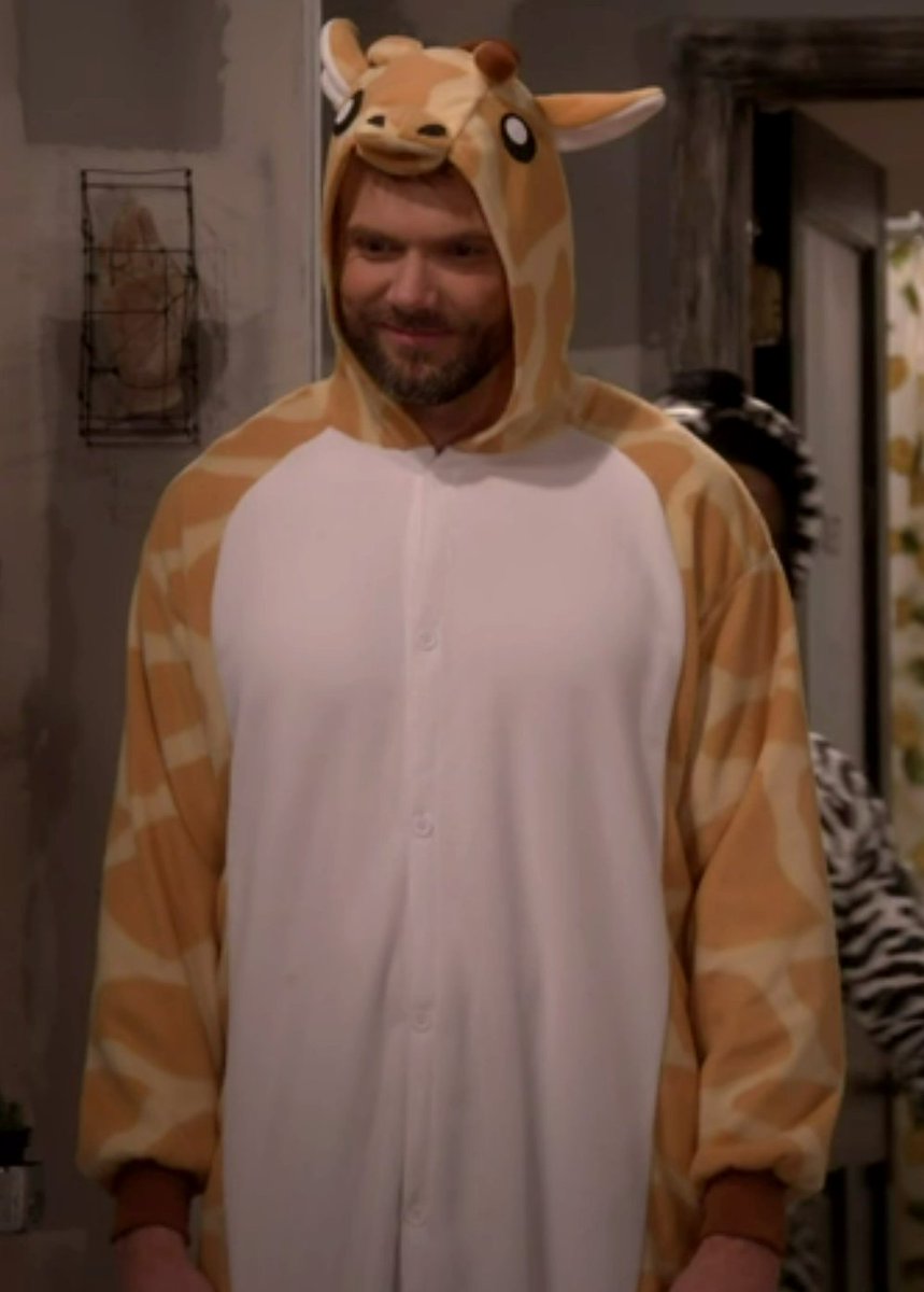 joel_things's tweet photo. happy halloween here's joel in a giraffe onesie https://t.co/uH4UxGK8fj