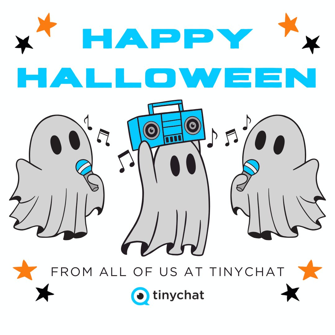 tinychat's tweet image. Get ready to let your spooky side shine! Warm Halloween wishes from the entire tinychat family. Have a spooktacular day! 🎃👻 #HappyHalloween #tinychat #Halloween #tinychatvideo #Download