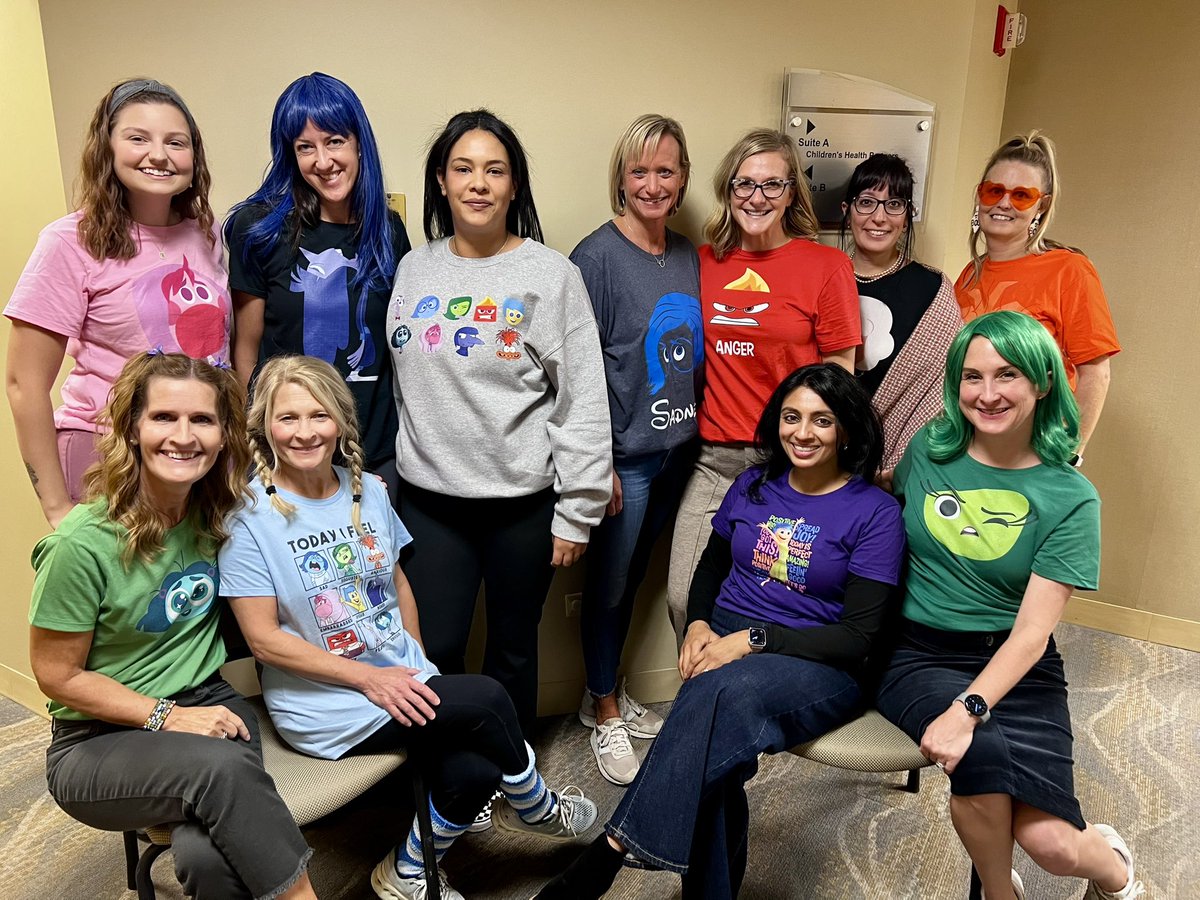 DoctorsOfCHP's tweet photo. Having fun showing the whole array of EMOTIONS from “Inside Out” this Halloween! 

We hope all of you have a wonderful and safe time Trick-Or-Treating tonight!! 
                    👻🎃🕸️🧙‍♀️🍬 https://t.co/2gepRJwt2y
